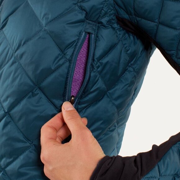 Lululemon Run: Turn Around Jacket- Alberta Lake Size 6- Down Filled Running Coat - Picture 7 of 16